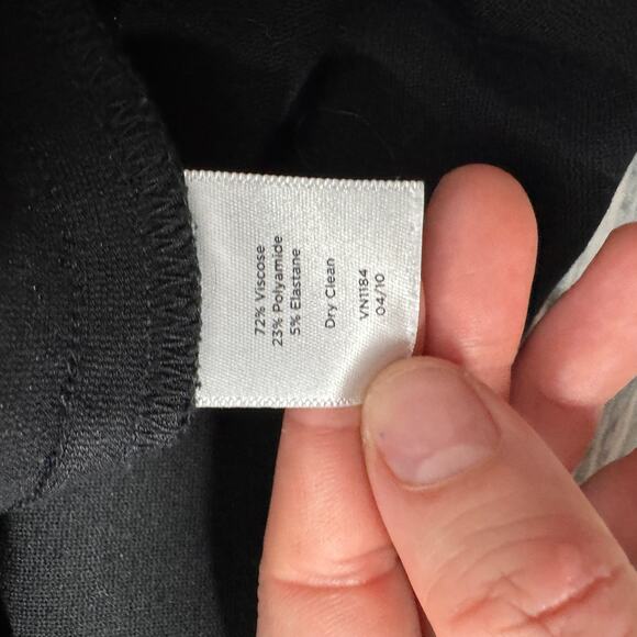 Talbots Black Stretch Pencil Skirt Classic Fit Lined Career Office Skirt 24W - Picture 4 of 7